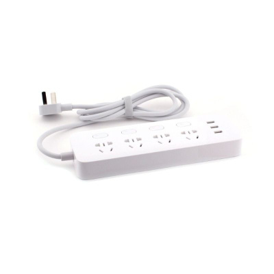 Удлинитель Xiaomi Mi Power Strip (4 розетки + 3 USB) (MJSWSKCXB-01QM) White