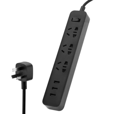 Удлинитель Xiaomi Mi Power Strip 3 USB 3 розетки (XMCXB01QM) Black