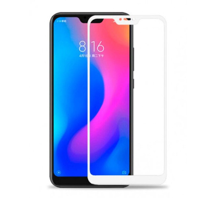 Защитное стекло 2D Xiaomi Redmi Note 6 PRO, Белый